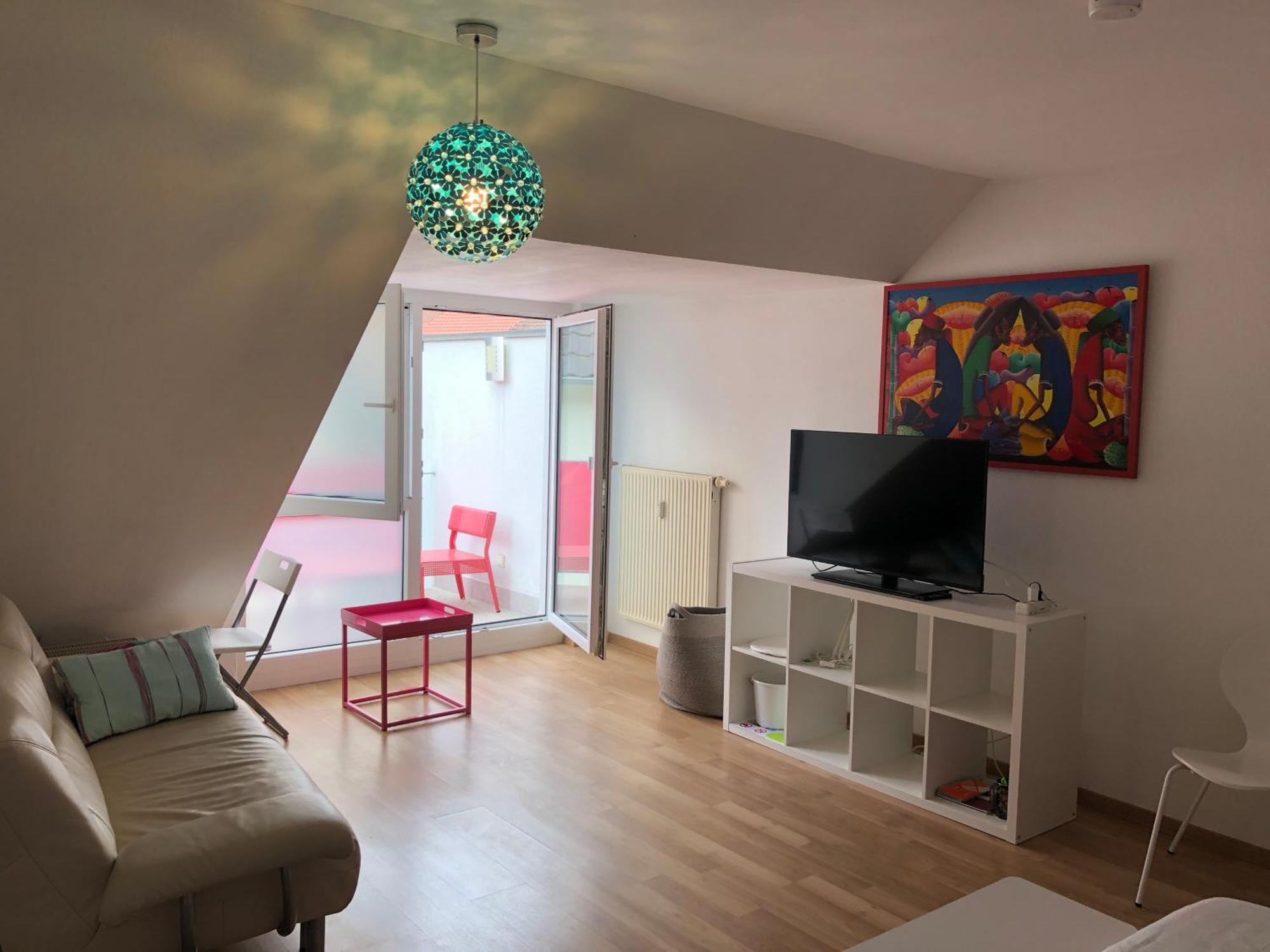 Studio Ochsenfurt Mit Sonnigem Balkon Exteriör bild