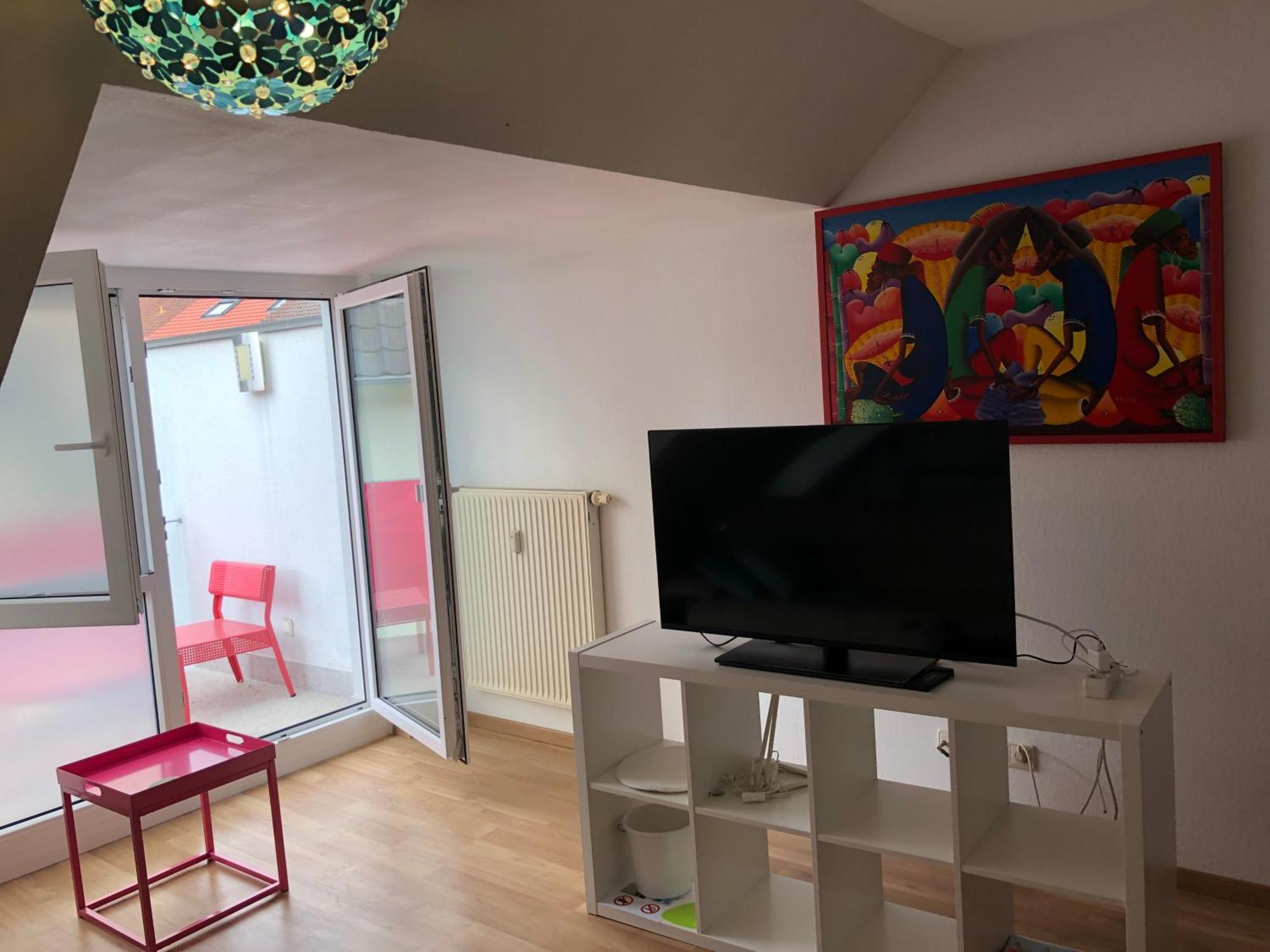 Studio Ochsenfurt Mit Sonnigem Balkon Exteriör bild